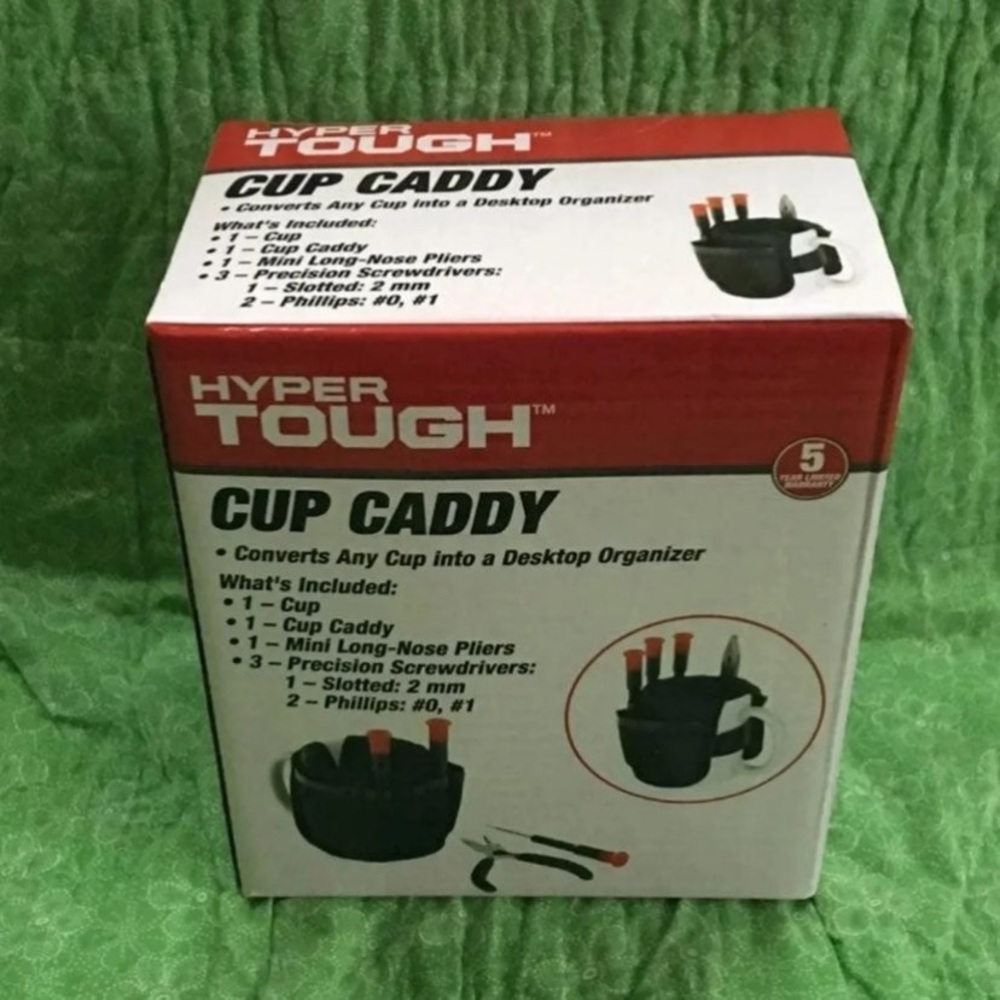 Hyper Tough Cup Caddy + Tools